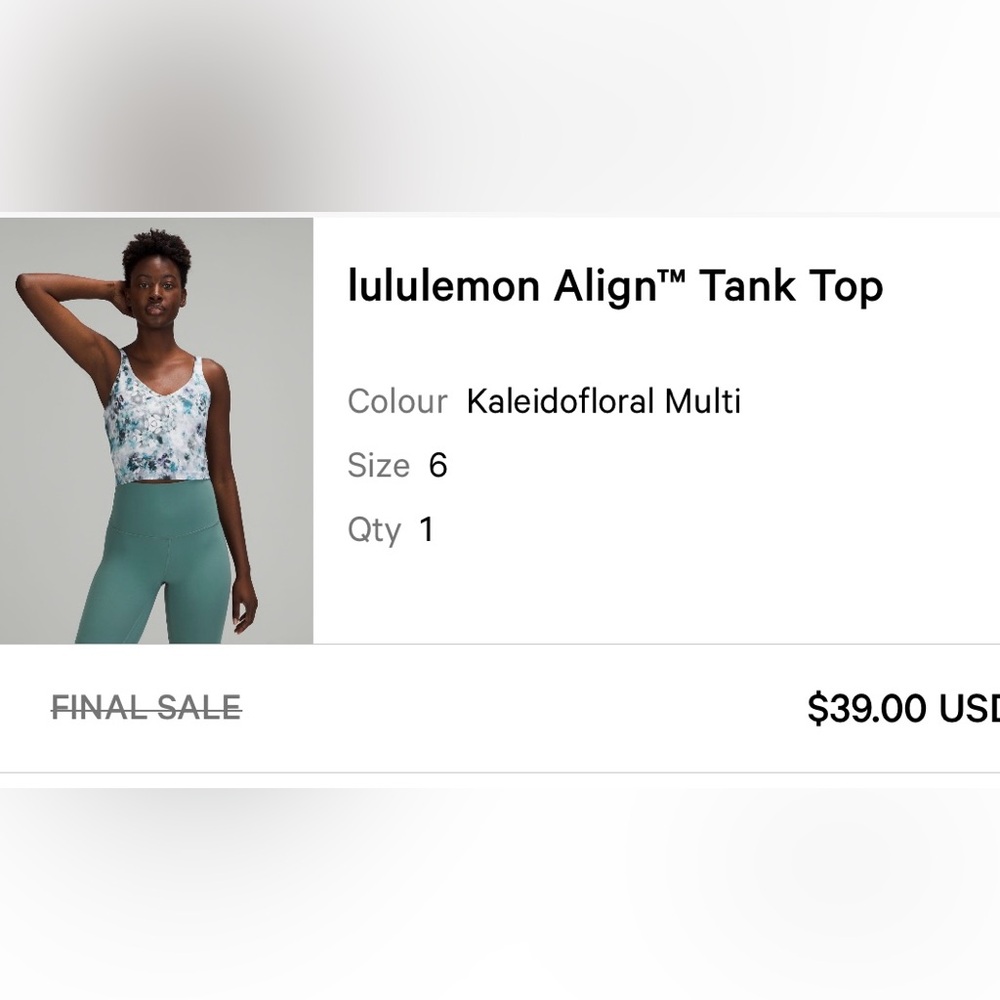 Lululemon align tank top